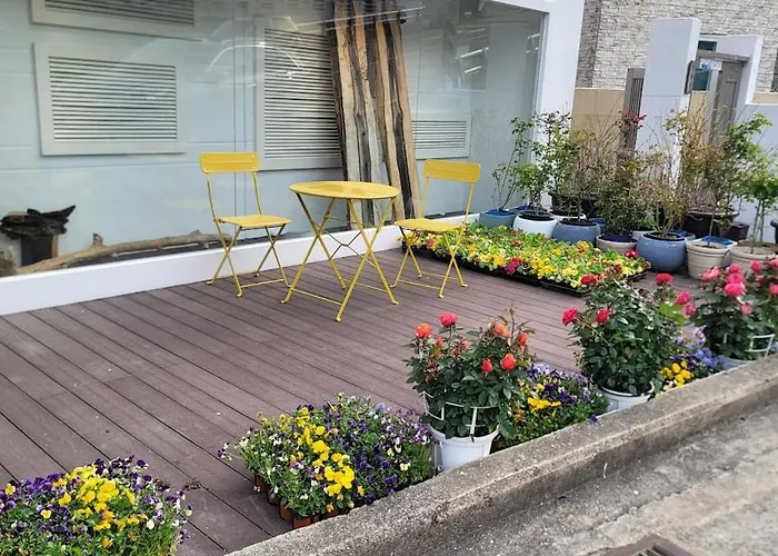 Casa vacanze #rooftopgarden#rooftopbbq #capsuletrain #healingstay #haeundaebeach #cheongsapo #aesthetichousing #restaurant #streetcat